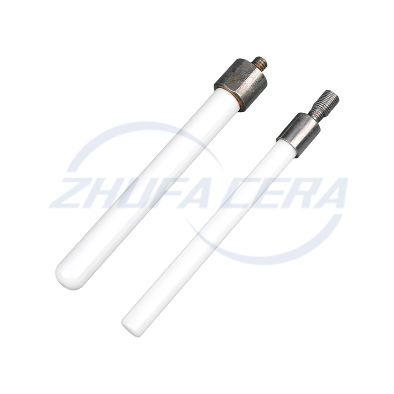 Varilla de cerámica de zirconia con cabeza de metal