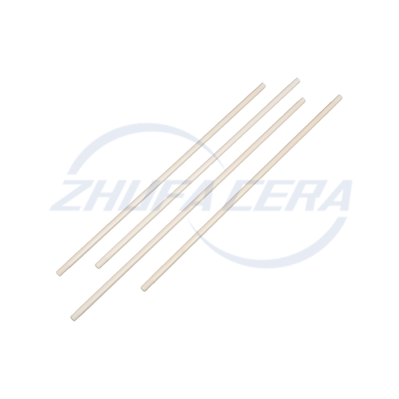 Barra de cerámica de alúmina roscada