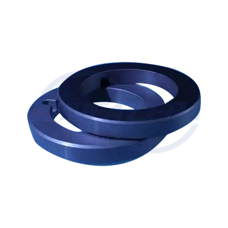 Anillo de cerámica de circonía azul